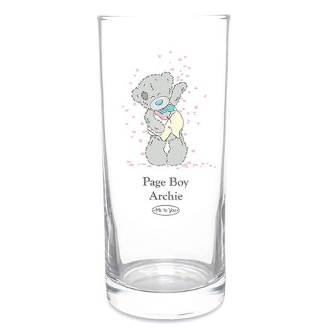 Personalised Me to You Bear Wedding Boy Hi Ball Glass £11.99